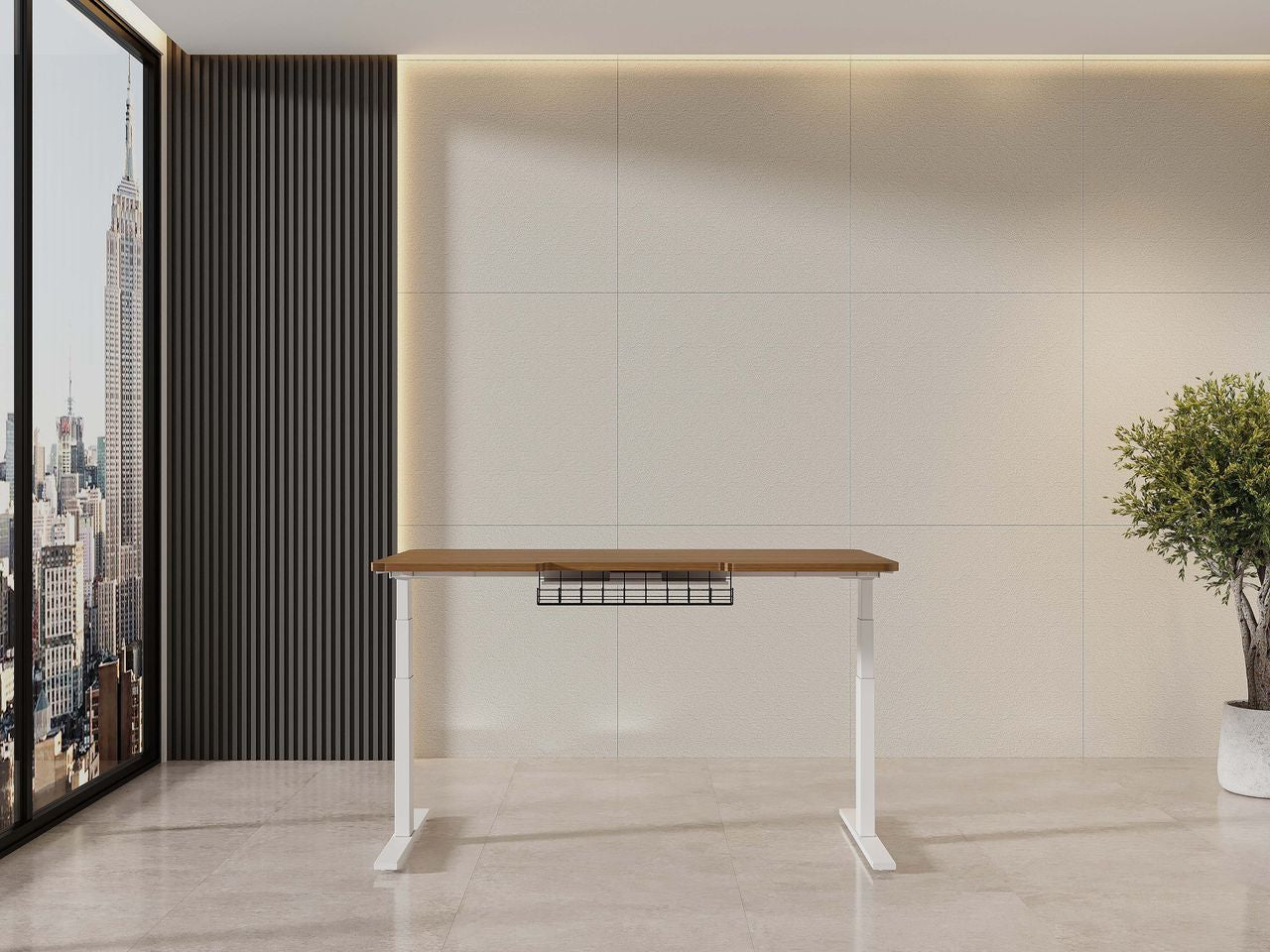 Adjustable Table with Rounded Top by Codutti